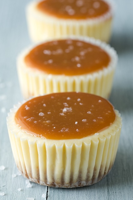 Salted Caramel Cheesecake Cupcakes | Cooking Classy