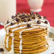 Pumpkin Pancakes with Cream Cheese Glaze | Cooking Classy