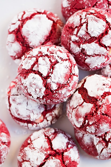 Red Velvet Crinkle Cookies | Cooking Classy