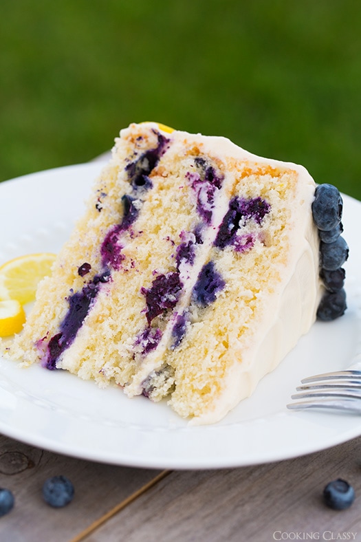 Lemon Blueberry Cake | Cooking Classy