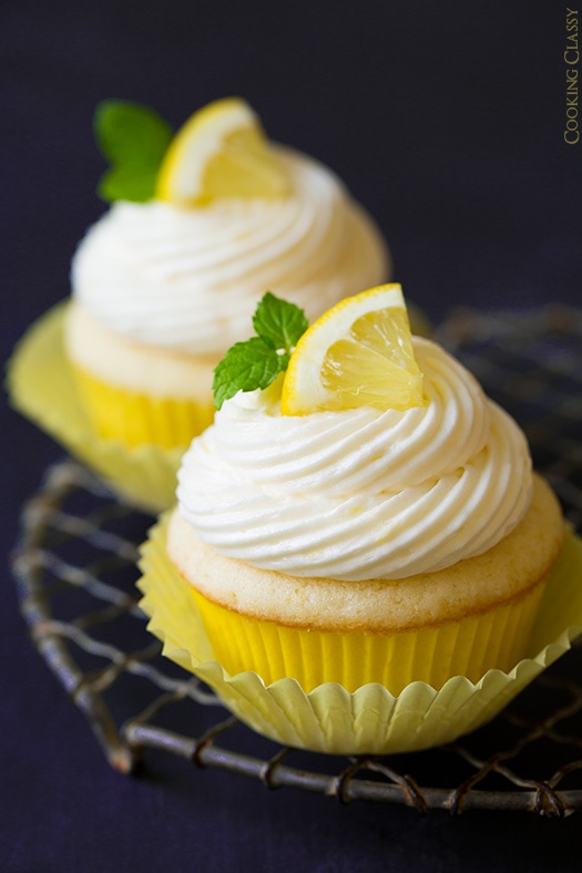 Lemon Cupcakes with Lemon Buttercream Frosting - Cooking Classy