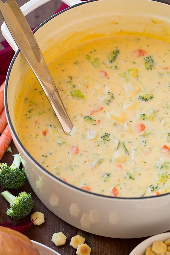 Cheesy Vegetable Chowder | Cooking Classy