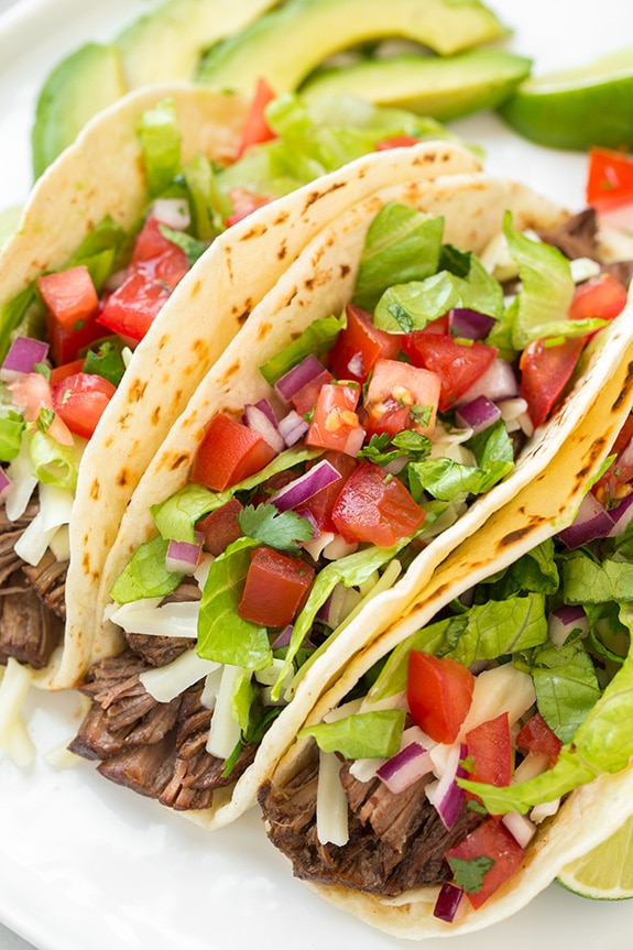 Slow Cooker Barbacoa Beef Tacos (Chipotle Copycat) - Cooking Classy