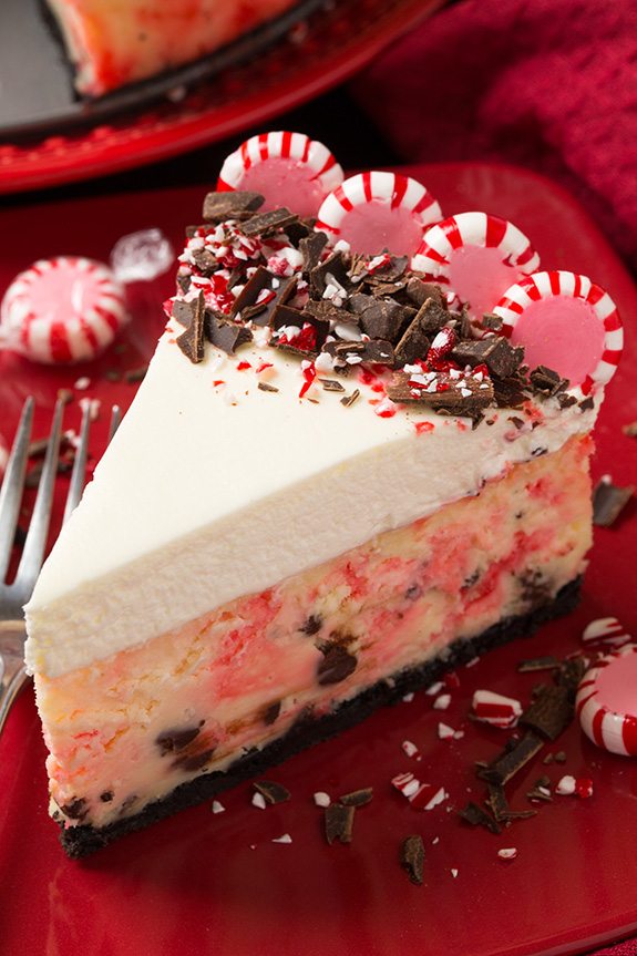 Peppermint Bark Cheesecake | Cooking Classy