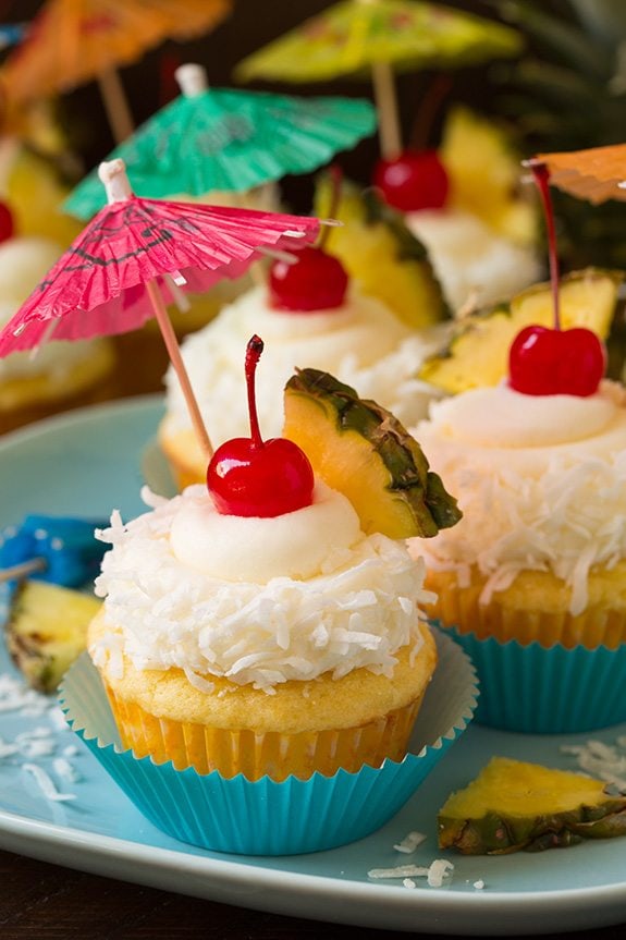 Piña Colada Cupcakes - Cooking Classy