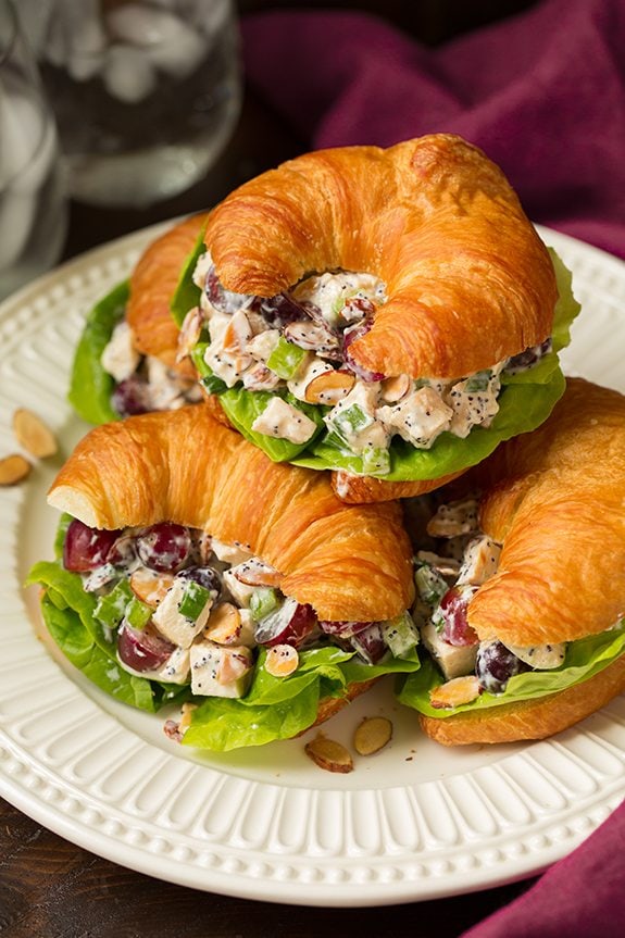 Almond Poppy Seed Chicken Salad Sandwiches | Cooking Classy