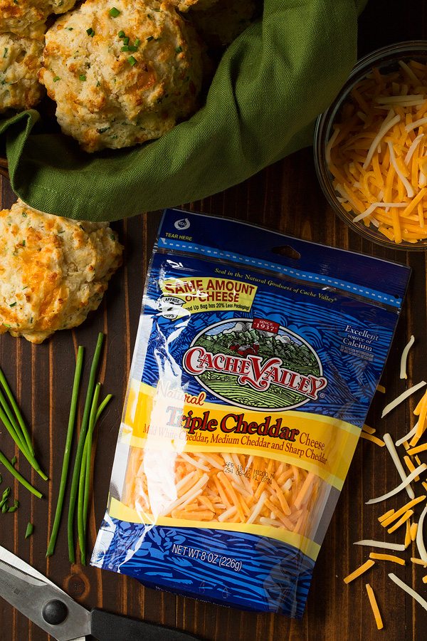 Cheddar Chive Drop Biscuits | Cooking Classy