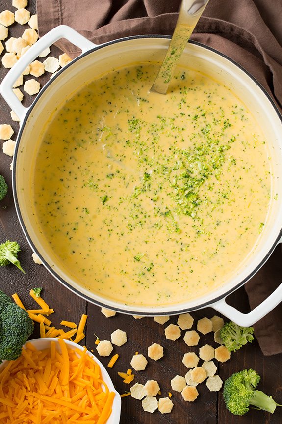 My Favorite Broccoli Cheese Soup - Cooking Classy