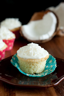 Coconut Cupcake with Coconut Frosting