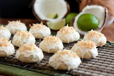 Coconut Lime Ricotta Cookies