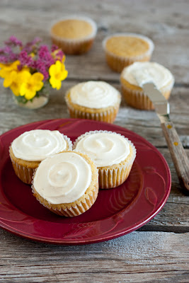 Cornbread Muffins with Honey Butter Frosting