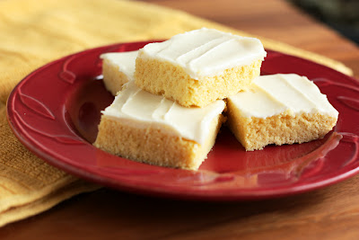 Cornbread Cookie Squares with Honey Butter Frosting