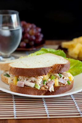 Hawaiian Chicken Salad Sandwiches