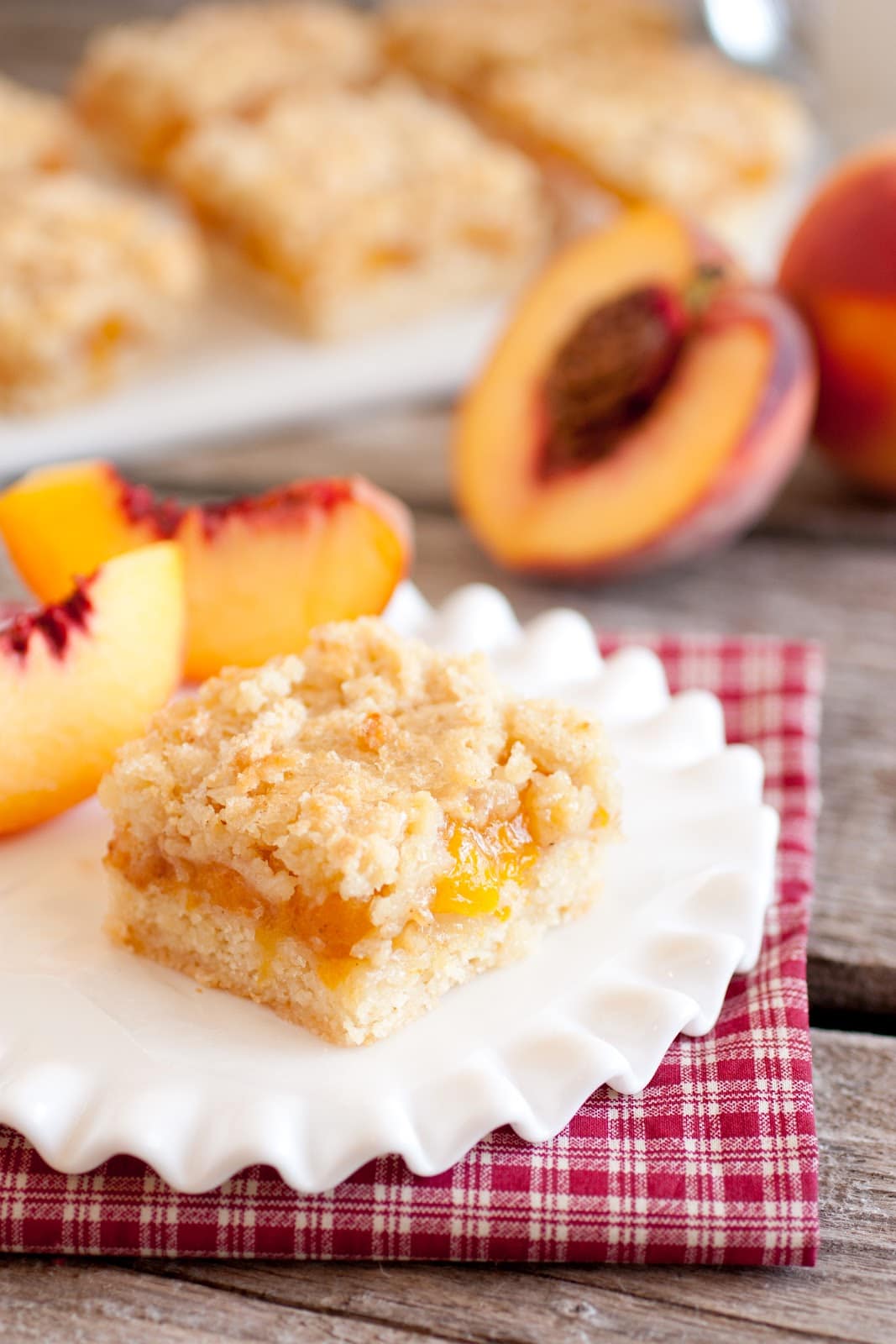 Peach Crumb Bars Cooking Classy