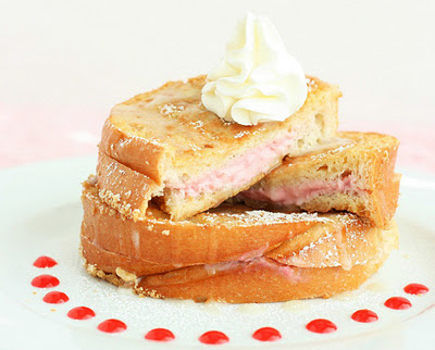Raspberry Cheesecake Stuffed French Toast