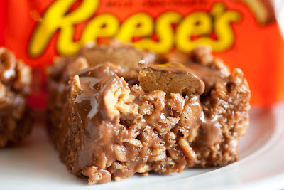 Rice Krispies with Reese's Peanut Butter Cups
