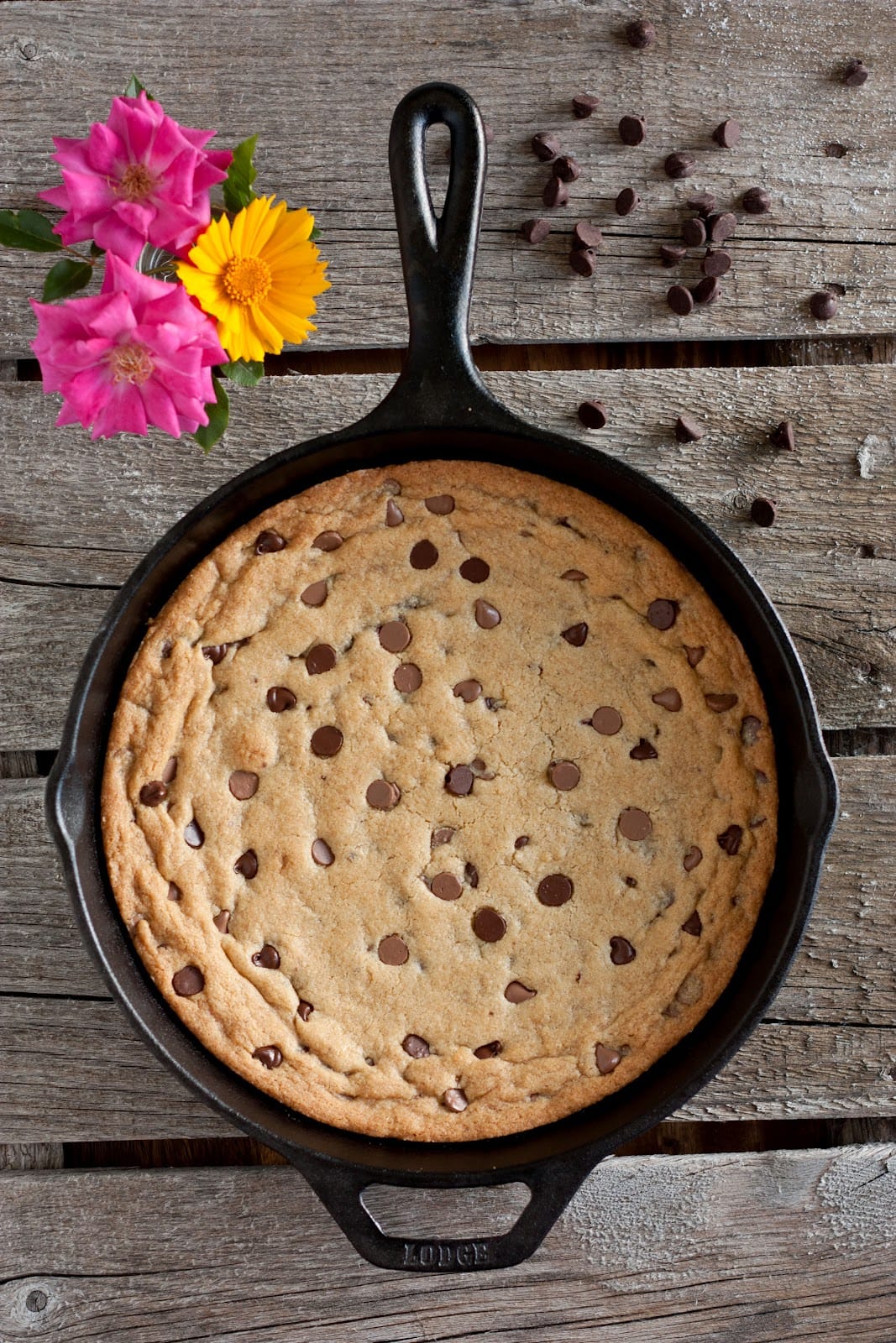 Skillet Chocolate Chip Cookie - Cooking Classy