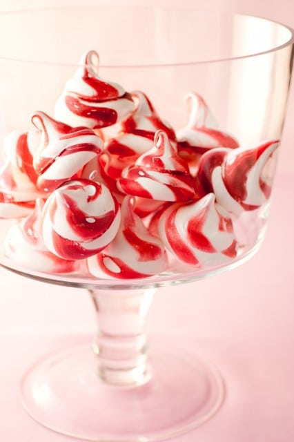 strawberry meringue swirls