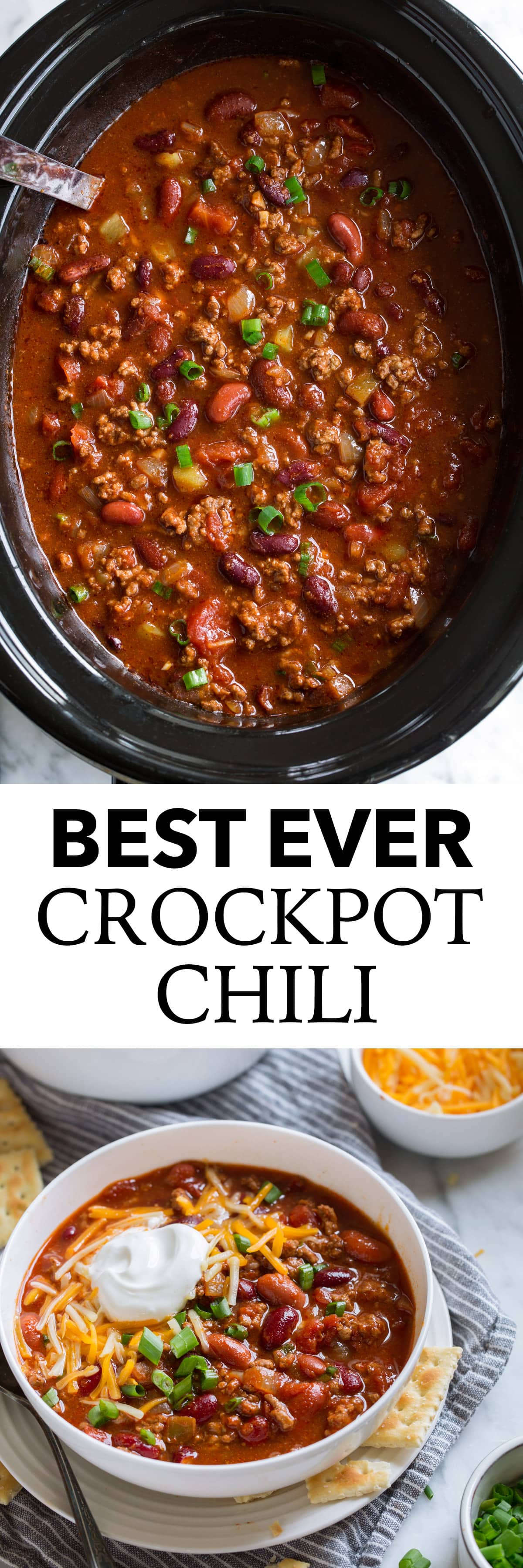 Easy Slow Cooker Chili (BEST Chili Ever!) Cooking Classy