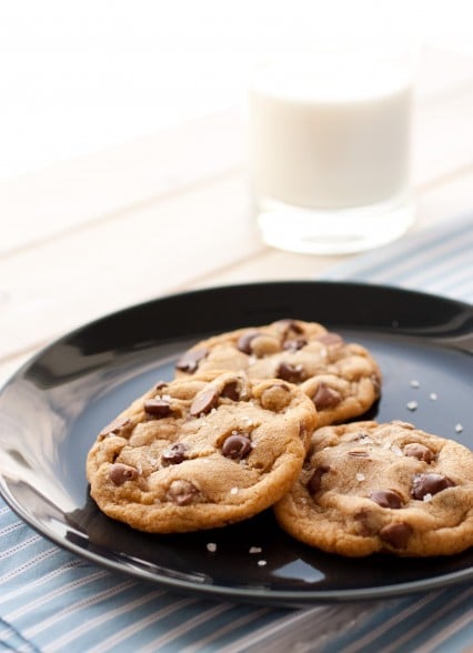 salted browned butter chocolate chip cookies