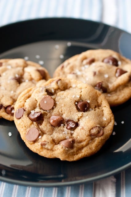 salted browned butter chocolate chip cookies