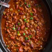 Best homemade Chili in a crockpot.