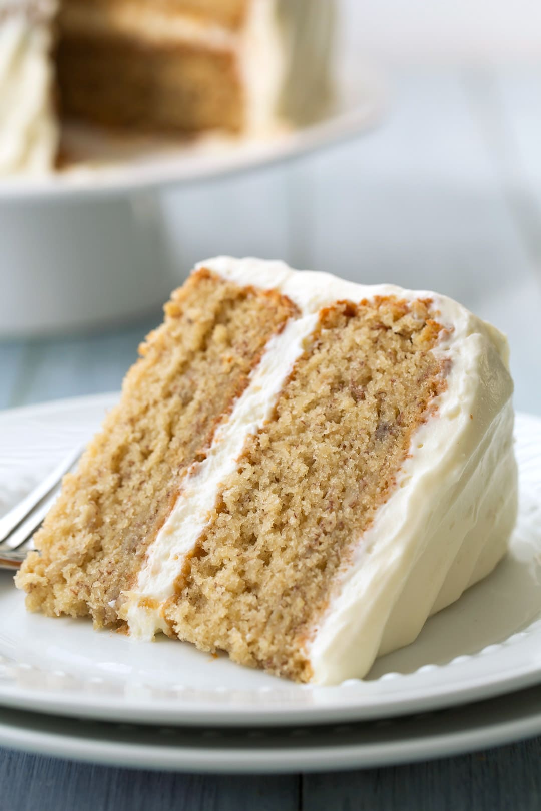 Banana Cake with Fluffy Cream Cheese Frosting Cooking