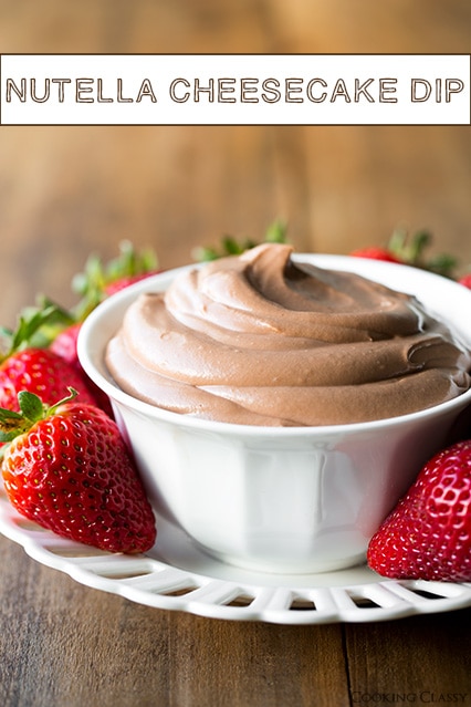 Nutella Cheesecake Dip
