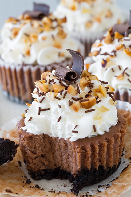 Nutella Cheesecake Cupcakes | Cooking Classy