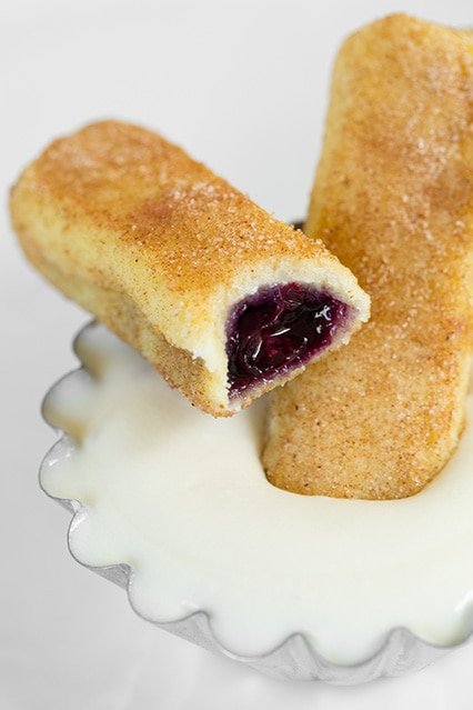 Blueberry French Toast Roll Ups with Cream Cheese Dipping Sauce | Cooking Classy