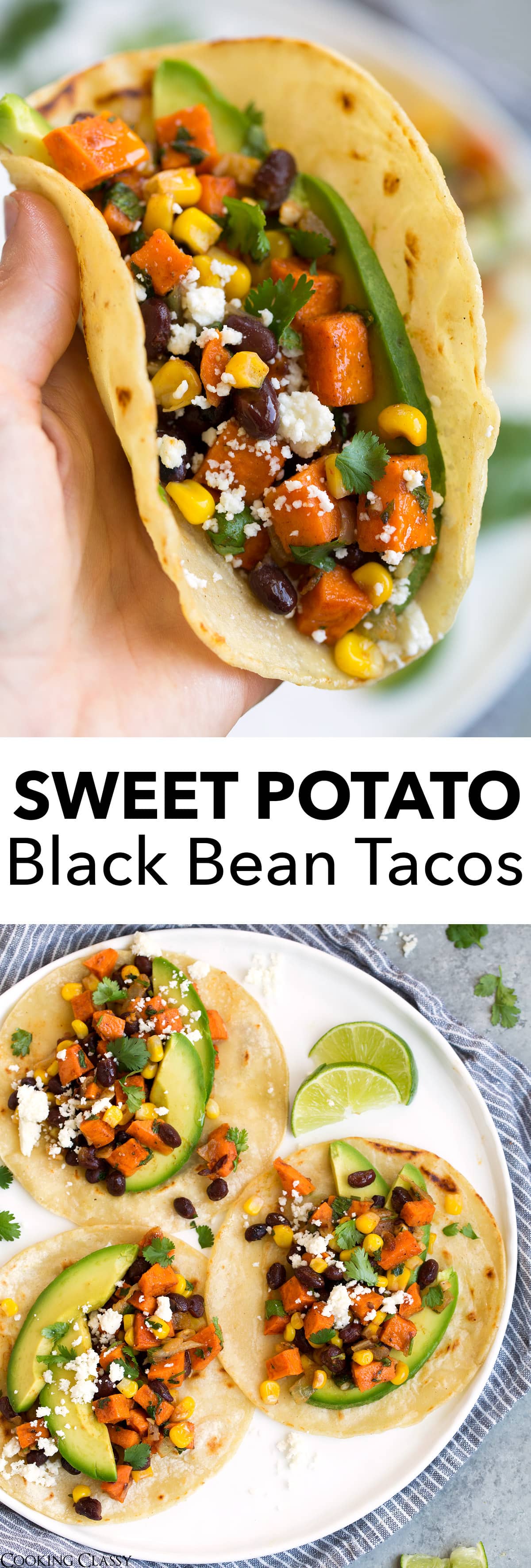 Healthy Sweet Potato and Black Bean Tacos Cooking Classy