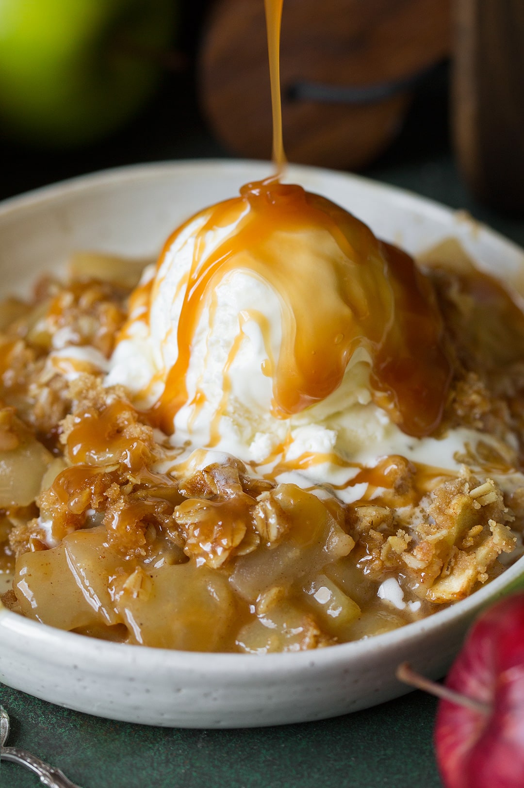 Apple Crisp with Fresh Apples - Dessert for Two