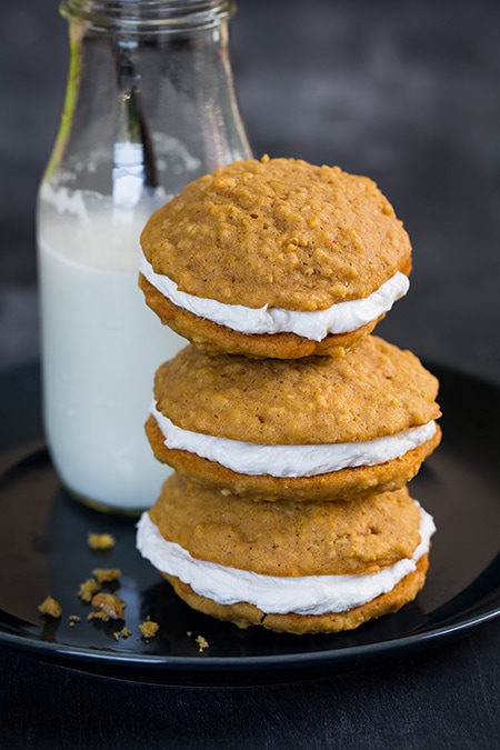 Pumpkin Oatmeal Cream Pies | Cooking Classy