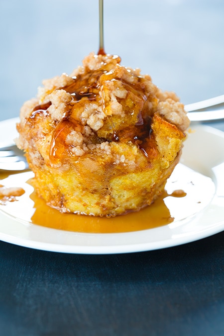 Pumpkin French Toast Muffins with Cinnamon Steusel Topping | Cooking Classy