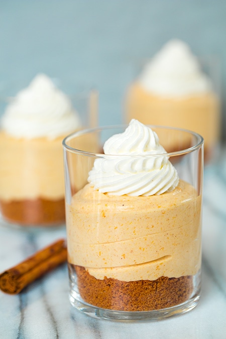 No Bake Cheesecakes with Salted Caramel Sauce | Cooking Classy