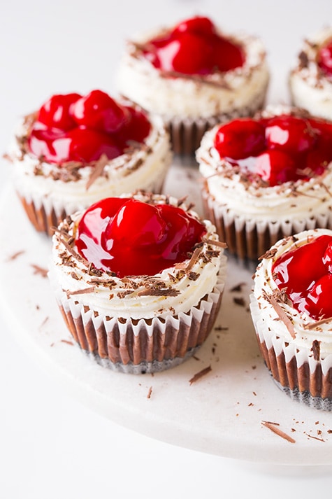 Black Forest Mini Cheesecakes