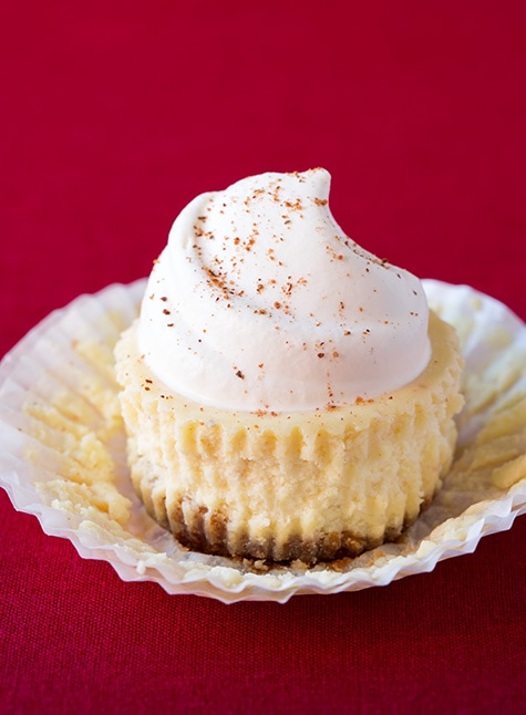 Eggnog Cheesecake Cupcakes | Cooking Classy