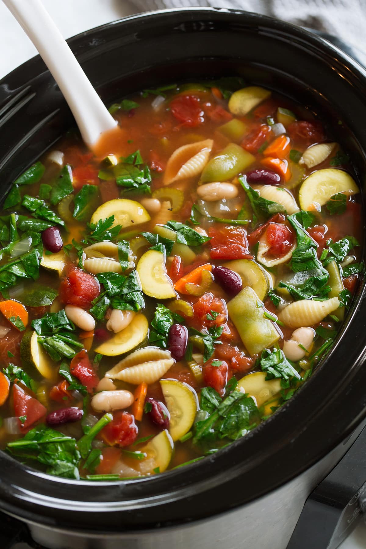Minestrone Soup Slow Cooker Or Stovetop Method - Cooking Classy