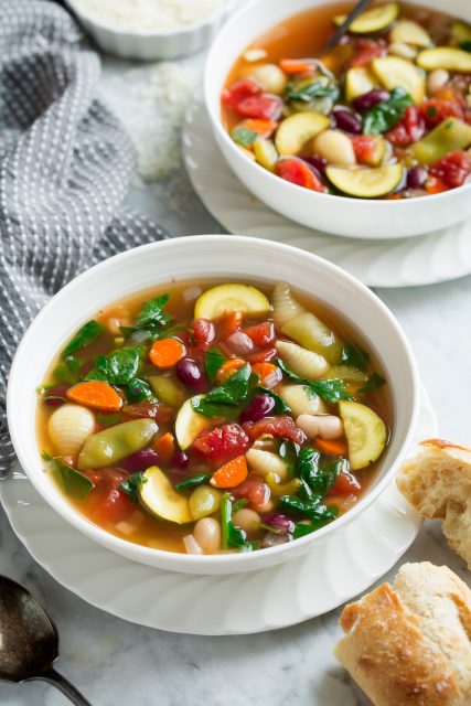 Minestrone Soup (Slow Cooker or Stovetop Method) - Cooking Classy