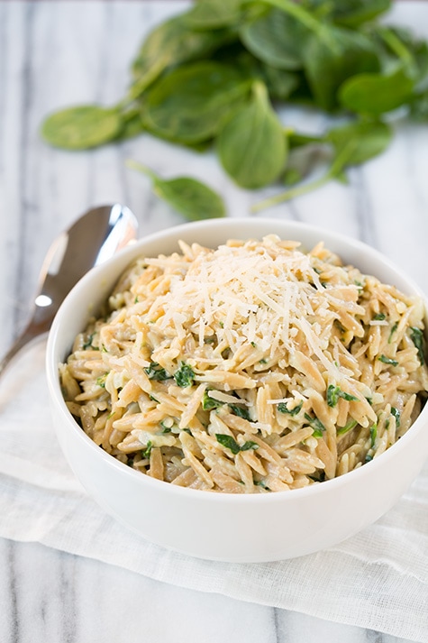 Parmesan also Spinach Orzo | Cooking Classy