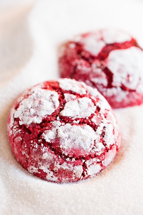 Red Velvet Crinkle Cookies | Cooking Classy