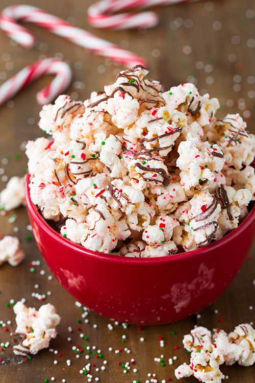 Peppermint Bark Popcorn (easy 10 minute recipe)| Cooking Classy