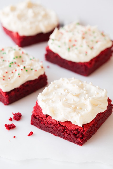 Red Velvet Brownies with Fluffy Cream Cheese Frosting | Cooking Classy