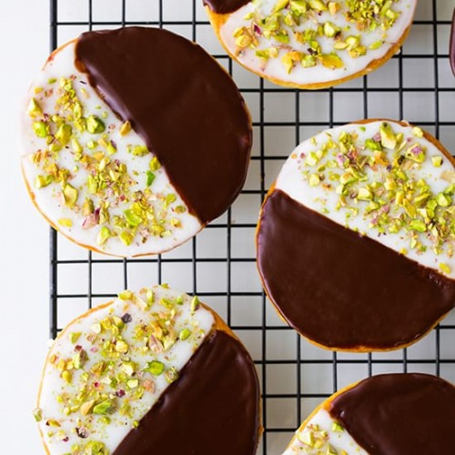 Black and White Cookies {with Pistachios} Cooking Classy
