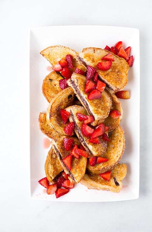 Nutella Stuffed French Toast with Macerated Strawberries | Cooking Classy