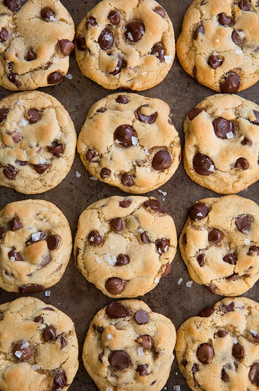 Gluten-Free Chocolate Chip Cookies on baking sheet