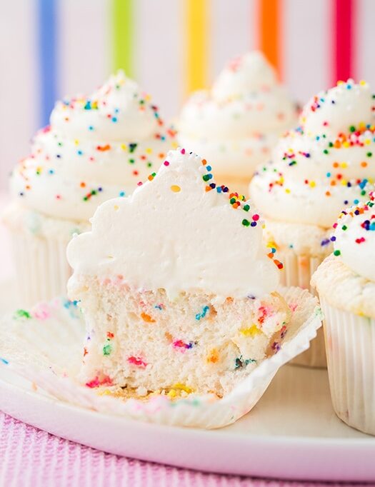 Funfetti Cupcakes with Vanilla Buttercream Frosting Cooking Classy