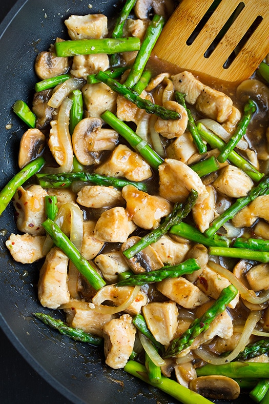 Ginger Chicken Stir-Fry with Asparagus | Cooking Classy