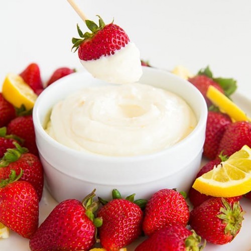 cream cheese dressing for fruit Easy Cream Cheese Fruit Dip