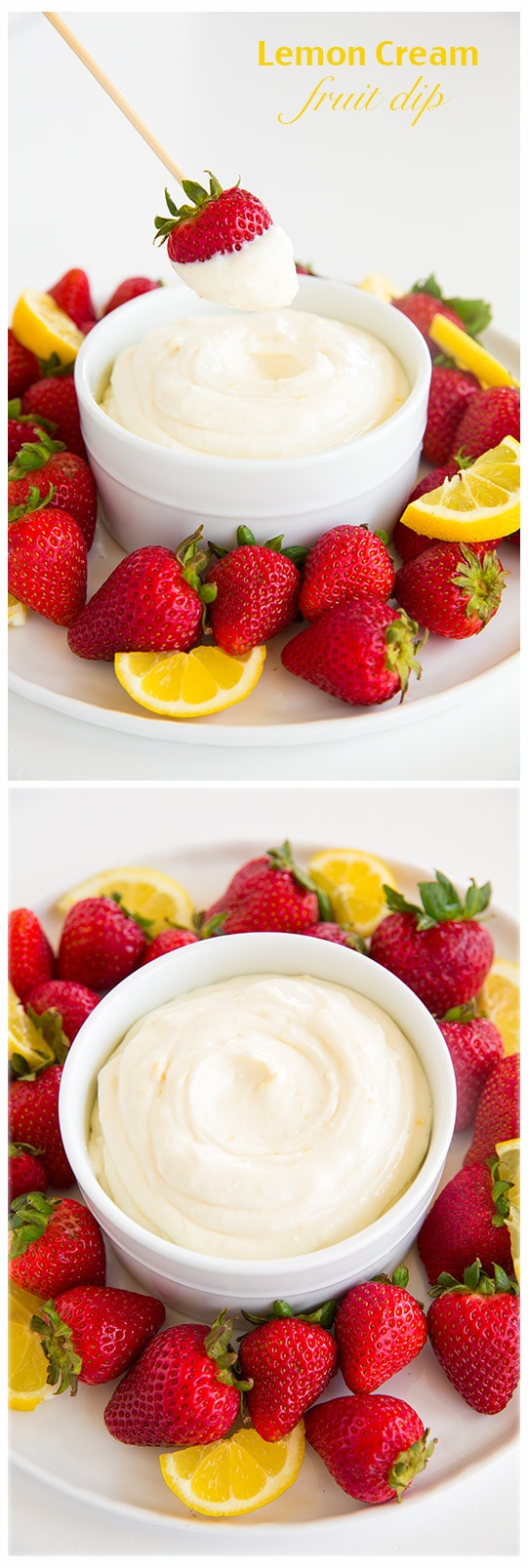 Lemon Cream Fruit Dip - sooo good and so easy to make!